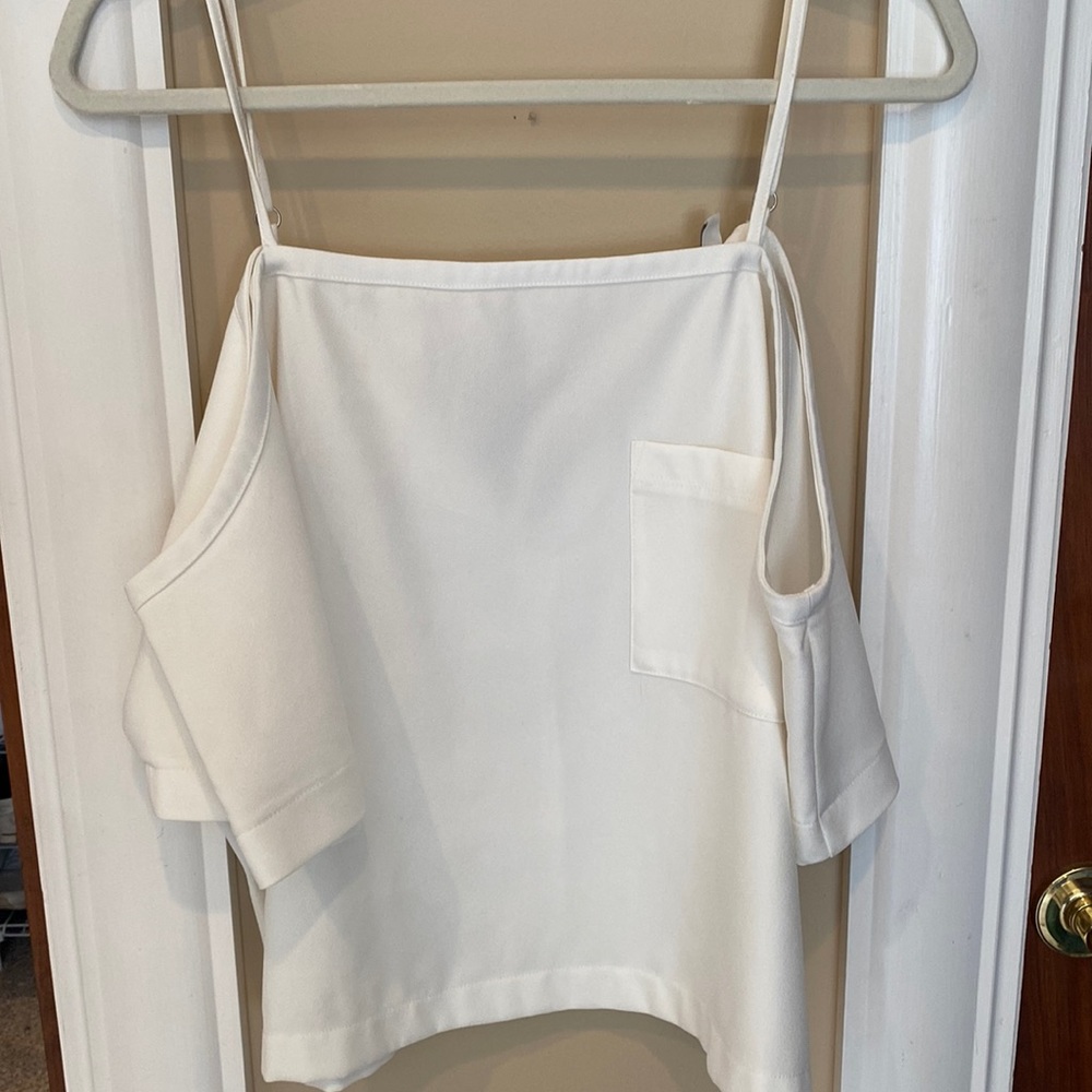 White off the shoulder top